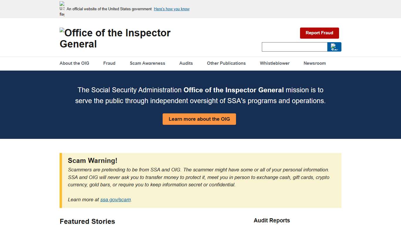 Home Office of the Inspector General